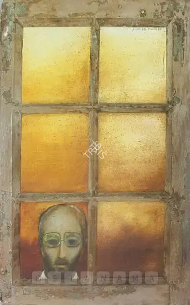 Anjolie Ela Menon (Artist), Man From Bombay, 1983, Painting