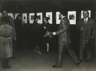 Unknown (Photographer), Opening of Chittaprosad's exhibition, Prague, 1979, Contemporary Photograph