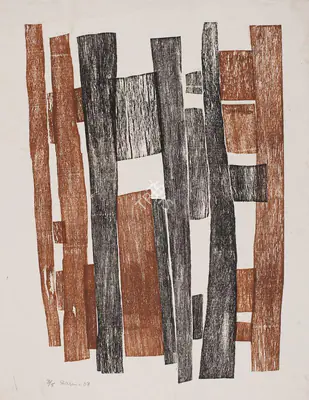 Zarina Hashmi (Artist), Untitled, 1968, Print