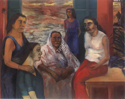 Nalini Malani (Artist), Intimacy (His Life 5), 1981, Painting