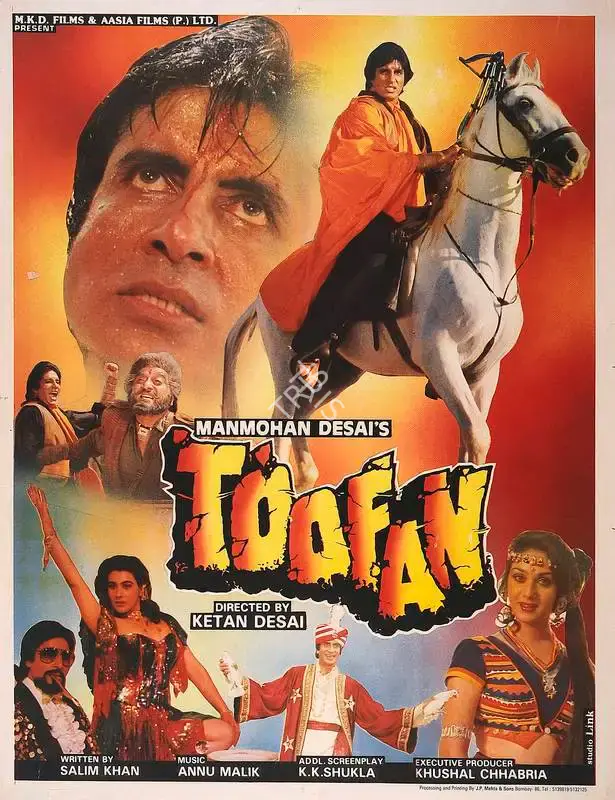 Manmohan Desai (Producer), Toofan, 1989, Full Sheet Poster