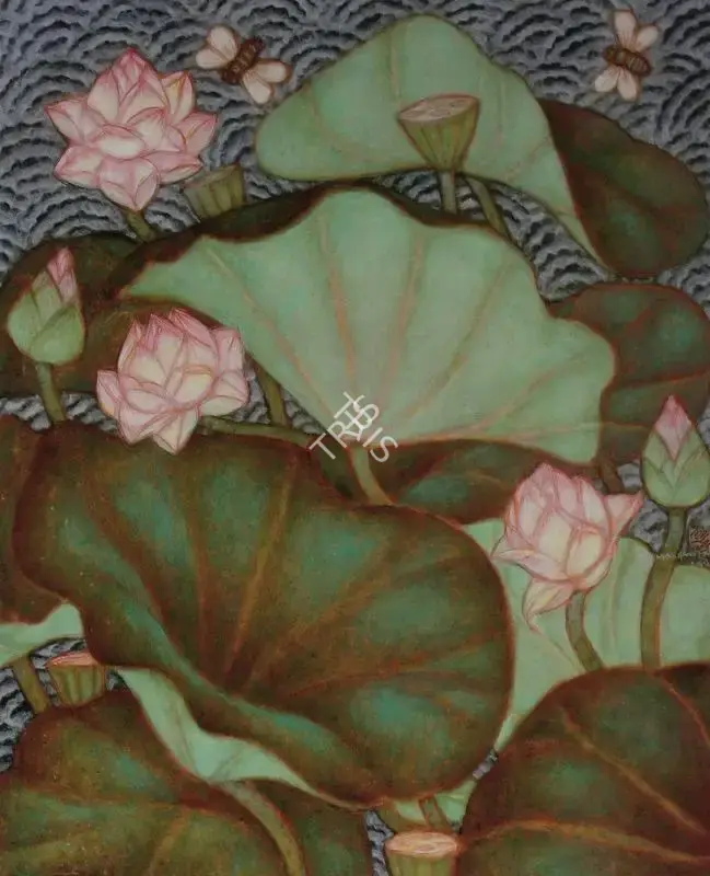 Ramachandran, A. (Artist). Untitled (Lotus Pond), 1998 | Painting, Ch.NeY/20.09.06, 2006 · Christie's