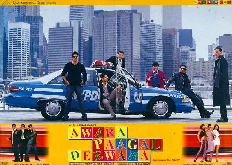 Firoz A. Nadiadwala (Producer), Awara Paagal Deewana, 2002, Lobby Card