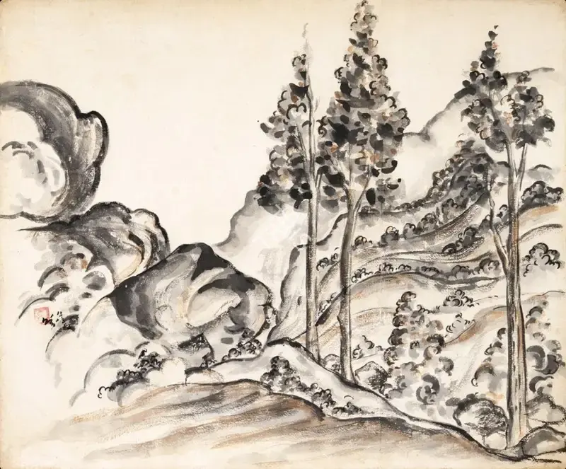 Bose, Nandalal (Artist). Untitled, 1953 | Painting, 2025 · Asta Guru