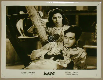 V. Babasaheb (Cinematographer), Daag, 1952, Lobby Card