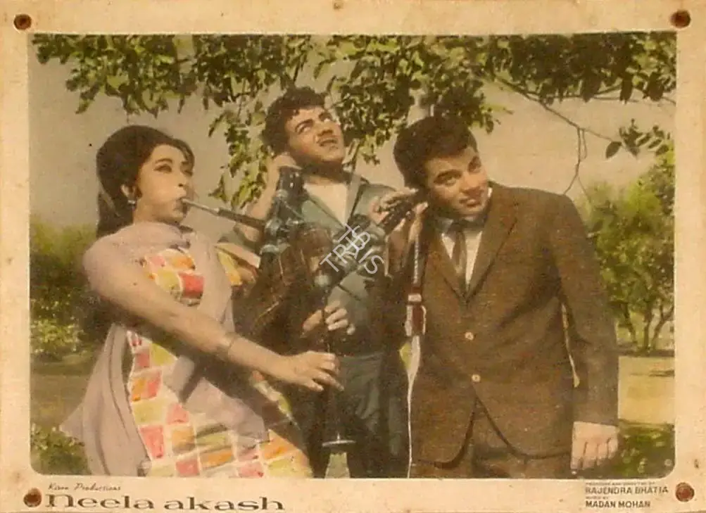 Rajendra Bhatia (Producer), Neela Akash, 1965, Lobby Card