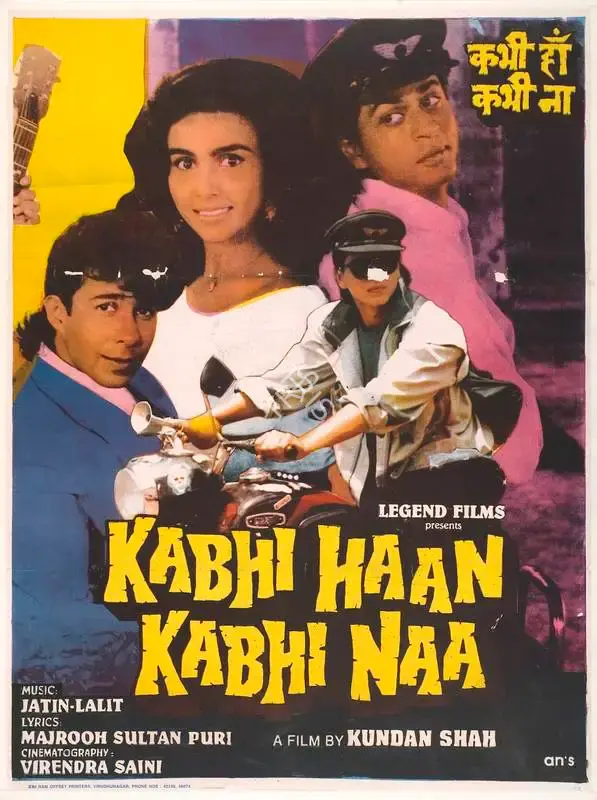 Vikram Mehrotra (Producer), Kabhi Haan Kabhi Naa, 1993, Full Sheet Poster