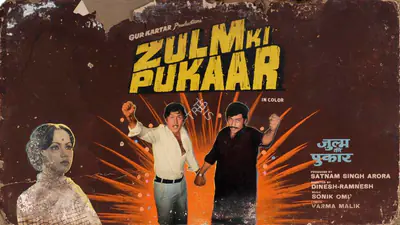 Colourlab (Art Studio), Zulm Ki Pukar, 1979, Showcard