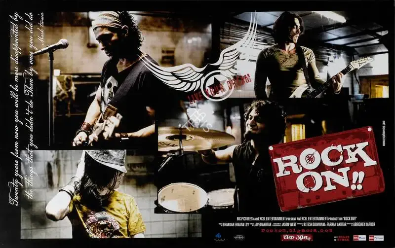 Farhan Akhtar (Producer), Rock On, 2008, Lobby Card