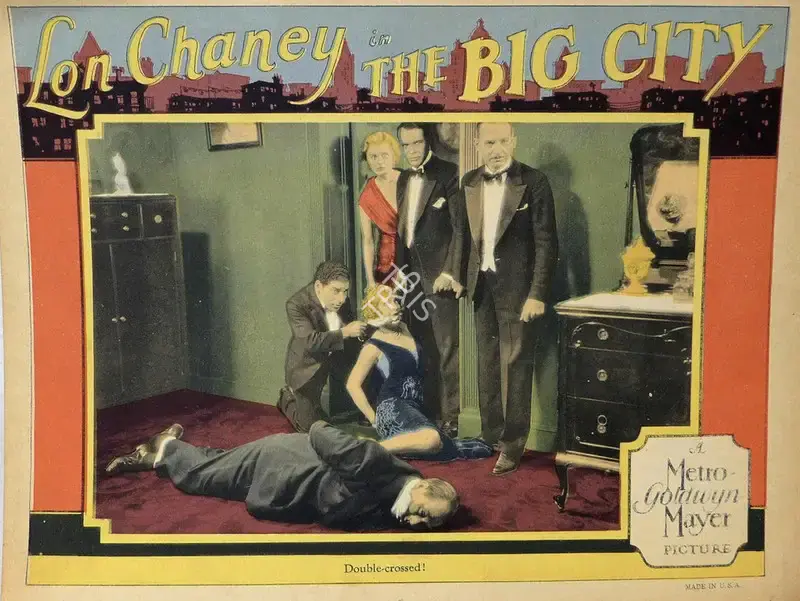 Tod Browning (Director), The Big City, 1928, Lobby Card