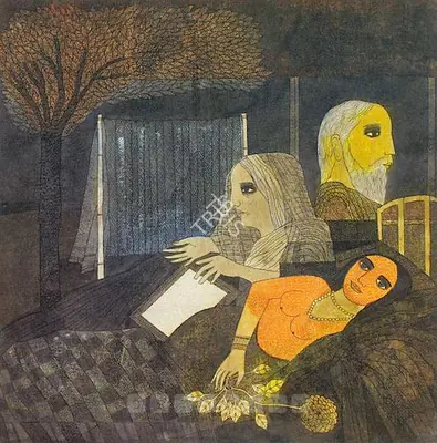 Badri Narayan (Artist), Behold Youth, Behold Age, 1992, Painting