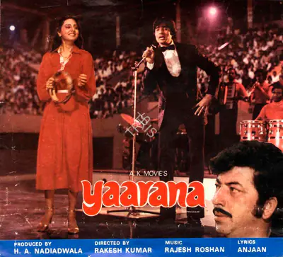 Nadiadwala, H.A. (Producer), Yaarana, 1981 | Song-Synopsis Booklet | CinemaEducation | 00781015