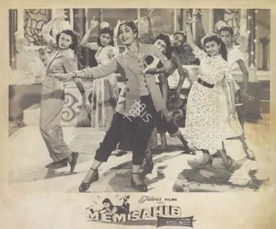 R.C. Talwar (Producer), Mem Sahib, 1956, Photographic Still Mounted on Lobby Card