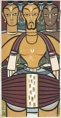 Roy, Jamini (Artist). Drummers, n.d. | Painting, Pu.Mum/25.09.25, 2025 · Pundole