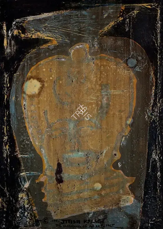 Jitish Kallat (Artist), The Cleansing of An Artefact, 1998, Painting