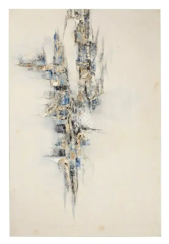 Qadri, Sohan (Artist). Rasping Note, 1965 | Painting, Ch.NeY/18.03.21, 2021 · Christie's