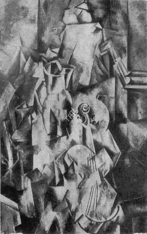 Georges Braque (Artist), Violin and Jug, 1910, Painting