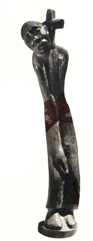 S.L. Parasher (Artist), Burden of the Cross, Sculpture