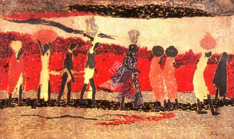 N.S. Bendre (Artist), Homeward Bound, 1954, Painting