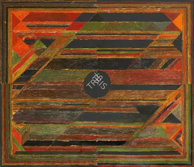 Raza, S.H. (Artist). La Terre, 1986 | Painting, Sa.Del/04.09.14, 2014 · Saffronart