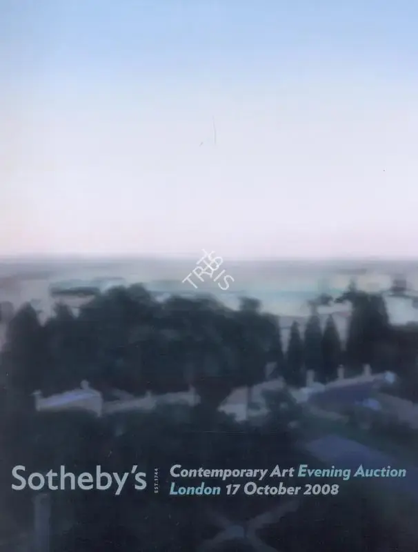 Sotheby's (Auction House), Contemporary Art, 2008, Auction Catalogue