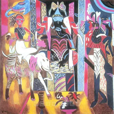 Subramanyan, K.G. (Artist). Mask, Icon, Mount, Mascot, 2000 | Painting, Sa.Onl/16.05.02, 2000
