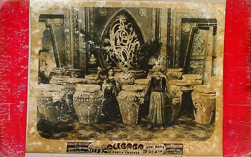Anant Wadadeker (Cinematographer), Alibaba Aur Chaalees Chor, 1954, Lobby Card
