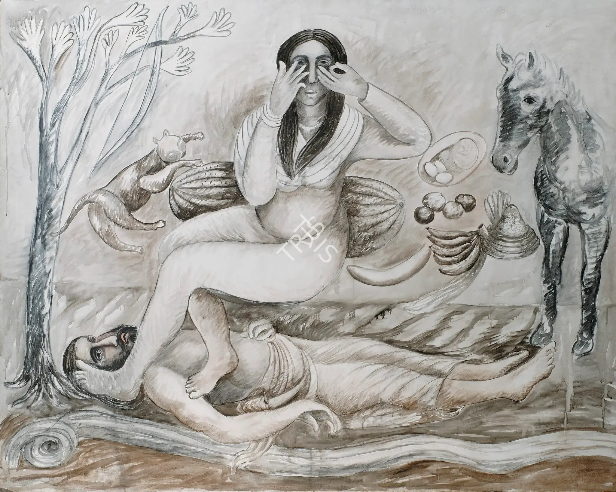 Manjit Bawa (Artist), Mirza Sahib, 1993, Painting