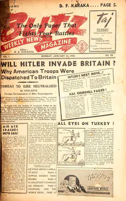 R.K. Karanjia (Editor), Blitz, 1942, Magazine
