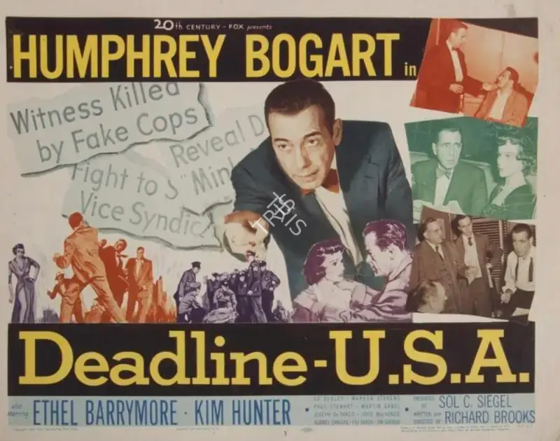 Richard Brooks (Director), Deadline USA, 1952, Lobby Card