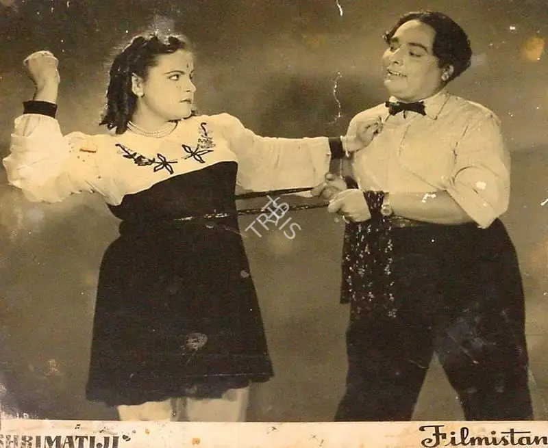 I.S. Johar (Director), Shrimatiji, 1952, Lobby Card