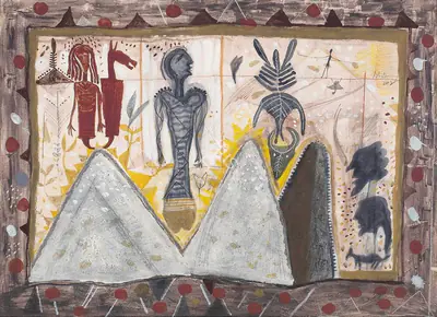 R.B. Bhaskaran (Artist), Untitled, 2002, Painting