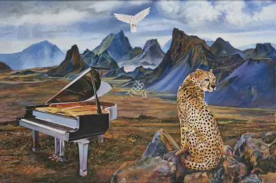 Kaleka, Ranbir (Artist). Ballad Of The Silent Guardian, 2021 | Painting, AG.Onl/29.09.21, 2021 · Asta Guru