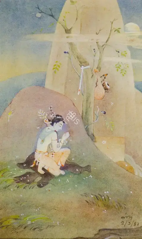 Nandalal Bose (Artist), Untitled, 1942, Painting