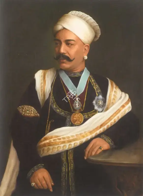 School of Raja Ravi Varma (Artist), Portrait Of Sir Tanjore Madhava Rao, Painting