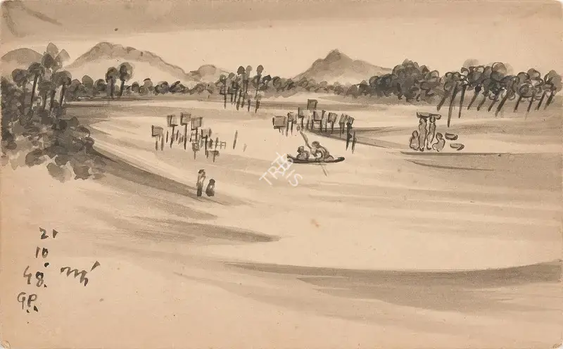 Nandalal Bose (Artist), Untitled, 1948, Painting