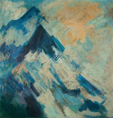 Gade, H.A. (Artist). Untitled (Mountainscape), 1982 | Painting, Ch.Lon/11.06.13, 2013 · Christie's