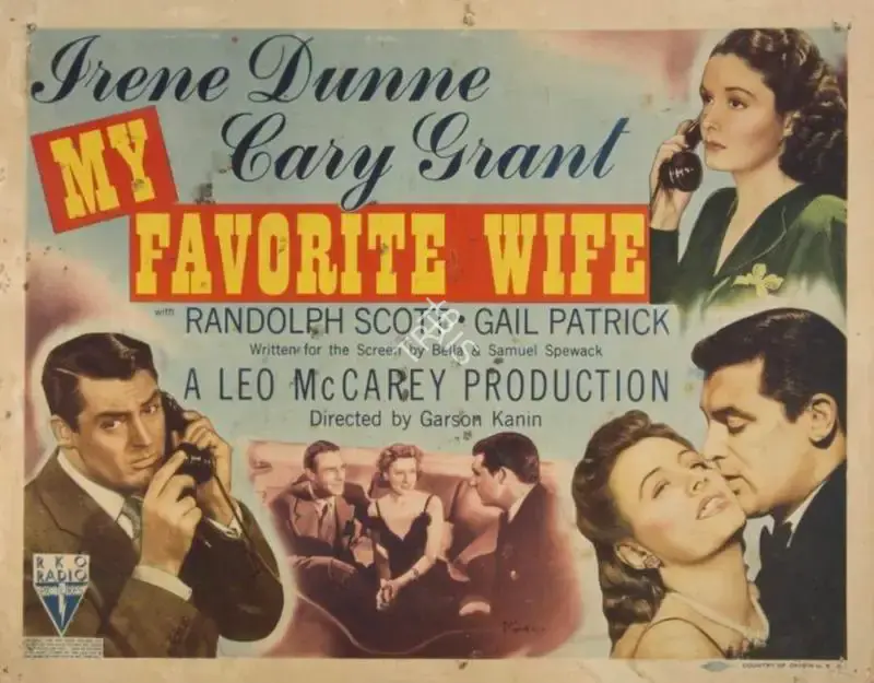 Garson Kanin (Director), My Favorite Wife, 1940, Lobby Card