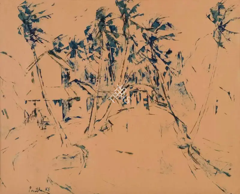 Paniker, K.C.S. (Artist). Untitled, 1958 | Drawing, Sa.Mum/07.06.17, 2017 · Saffronart