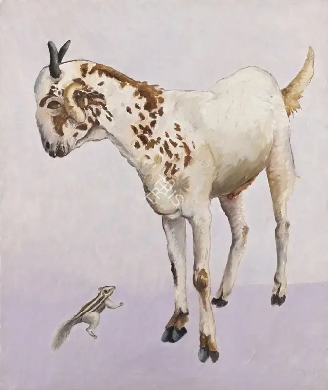 Manjit Bawa (Artist), Untitled (Goat), 1990, Painting