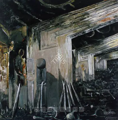 Shibu Natesan (Artist), Futility Of Device, 1995, Painting