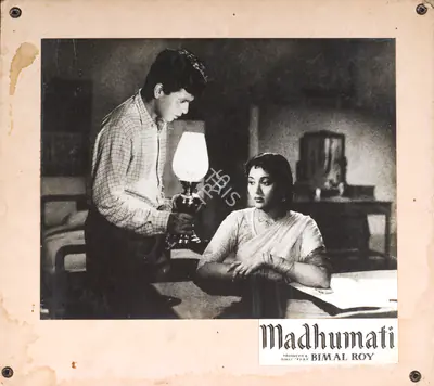 Dilip Gupta (Cinematographer), Madhumati, 1958, Photographic Still Mounted on Lobby Card