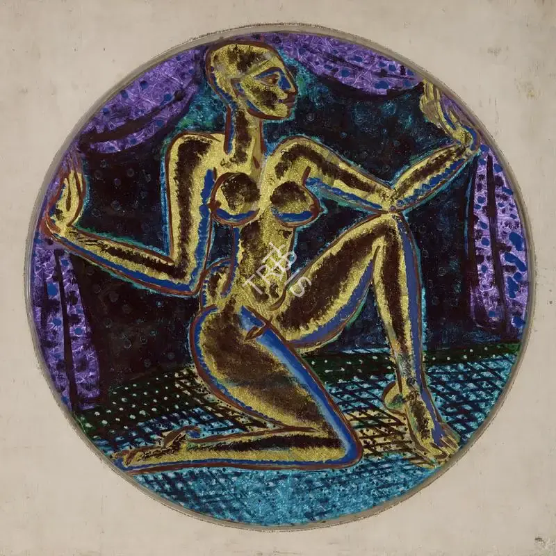 Mistry, Dhruva (Artist). Seated Figure- 1, 1998-2002 | Painting, Sa.Mum/26.03.19, 2019 · Saffronart