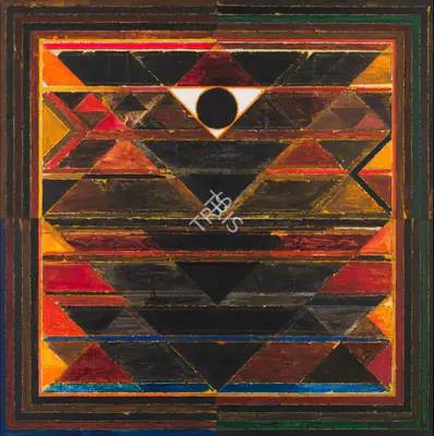 Raza, S.H. (Artist). The Earth, 1986 | Painting, Sa.Del/14.09.24, 2024 · Saffronart