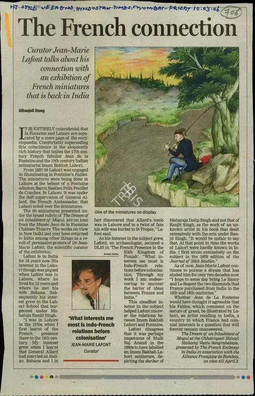 Gitanjali Dang (Reporter), The French Connection, 2006, Newspaper Clipping