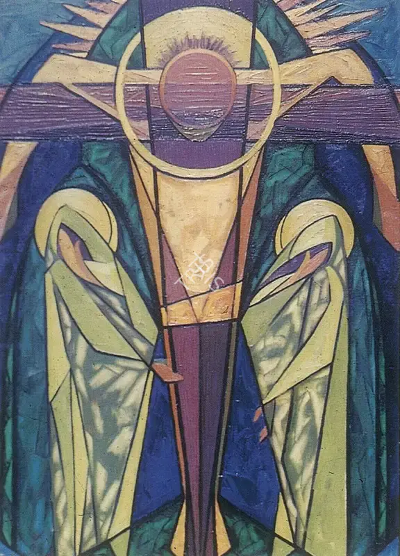 Sabavala, Jehangir (Artist). Crucifixion I. Oil on Canvas, 1958 | Pilgrim, Exile, Sorcerer | Painting | FineArts | 00182401