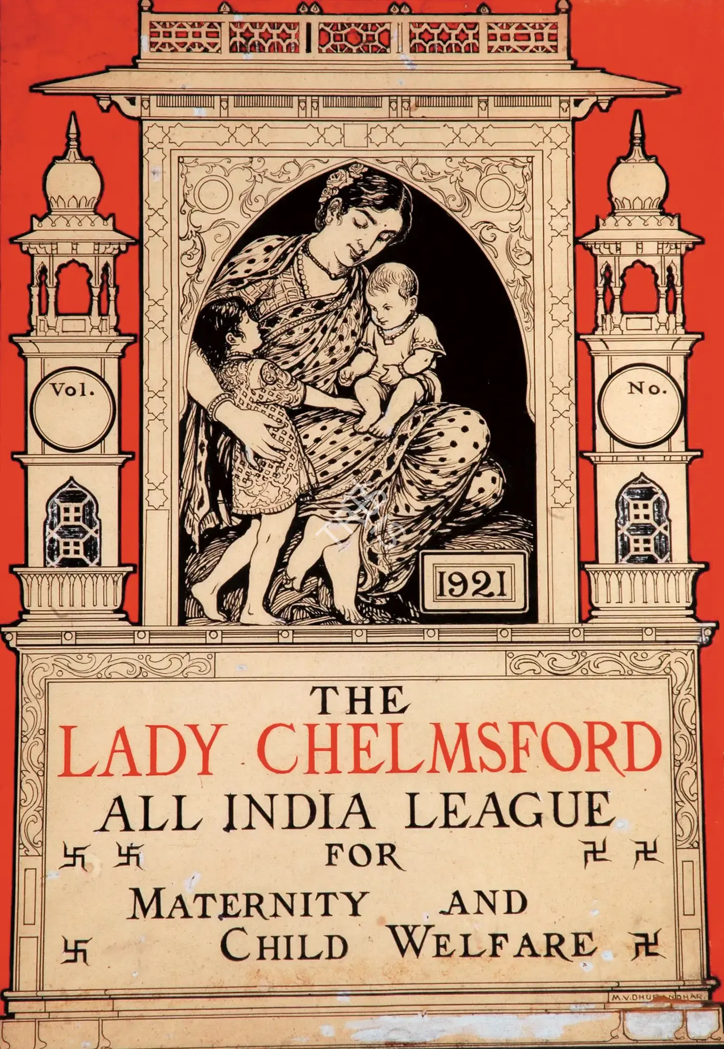 M.V. Dhurandhar (Artist), Lady Chelmsford, 1921, Painting
