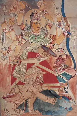 Chittaprosad (Artist), Mahisasura, Painting