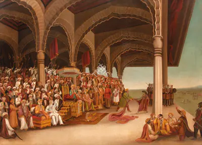 Early Bengal School (Artist), Untitled (Disrobing of Draupadi), 1890, Painting