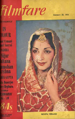 J.C. Jain (Editor), Filmfare, 1954, Magazine